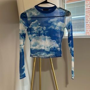 Delia’s mesh sky long sleeve top